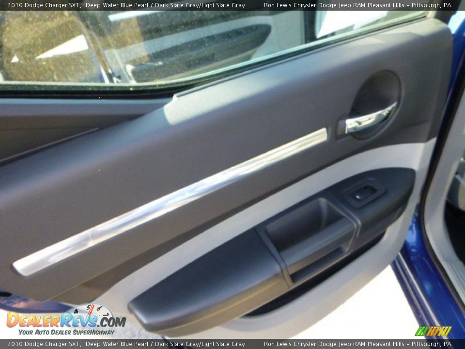 2010 Dodge Charger SXT Deep Water Blue Pearl / Dark Slate Gray/Light Slate Gray Photo #13