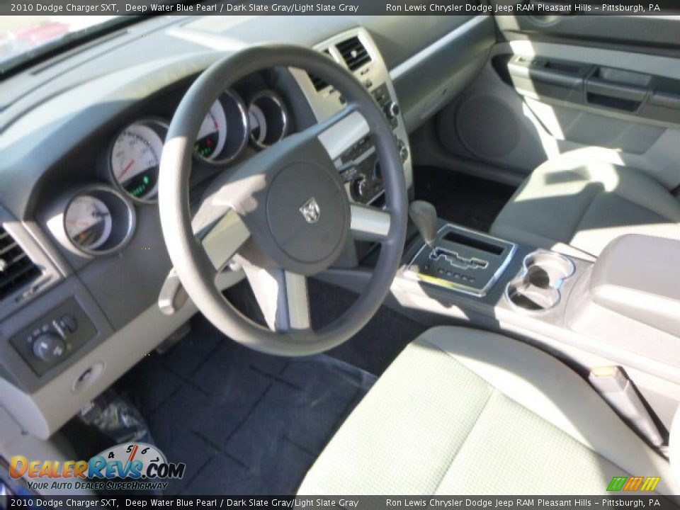 2010 Dodge Charger SXT Deep Water Blue Pearl / Dark Slate Gray/Light Slate Gray Photo #15