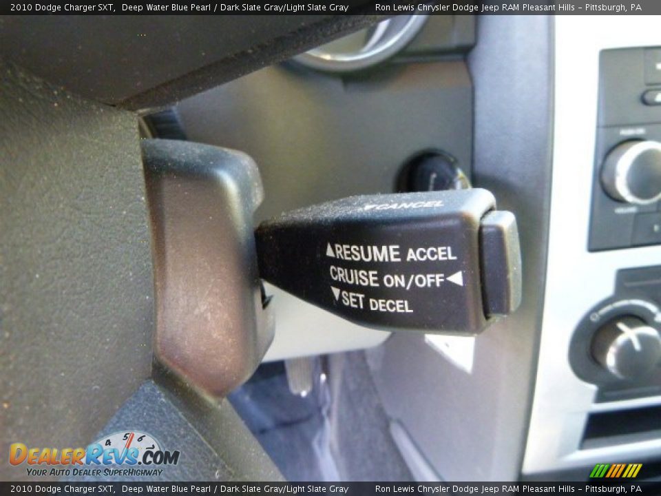 2010 Dodge Charger SXT Deep Water Blue Pearl / Dark Slate Gray/Light Slate Gray Photo #17