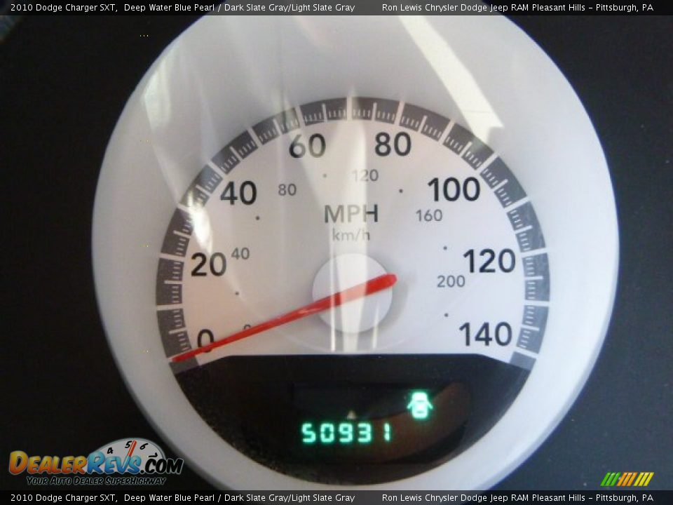 2010 Dodge Charger SXT Deep Water Blue Pearl / Dark Slate Gray/Light Slate Gray Photo #19