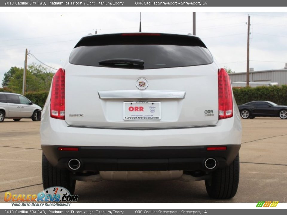 2013 Cadillac SRX FWD Platinum Ice Tricoat / Light Titanium/Ebony Photo #8