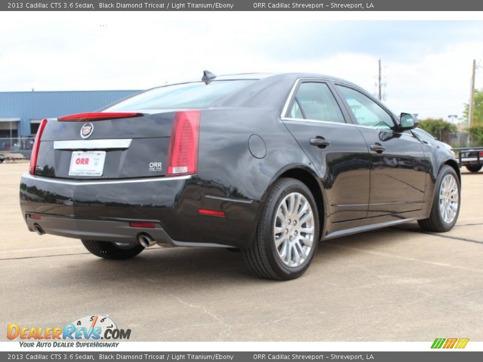 2013 Cadillac CTS 3.6 Sedan Black Diamond Tricoat / Light Titanium/Ebony Photo #4