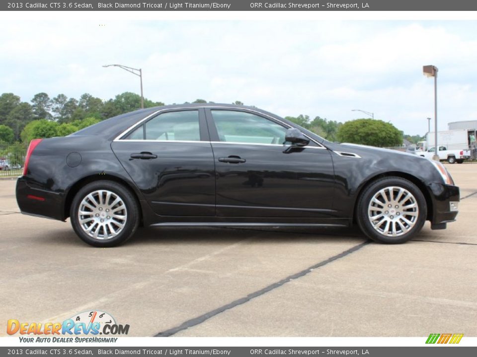 2013 Cadillac CTS 3.6 Sedan Black Diamond Tricoat / Light Titanium/Ebony Photo #6