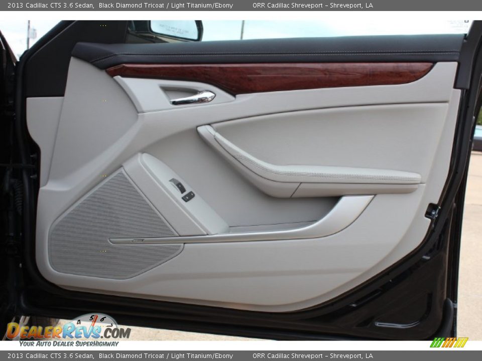 2013 Cadillac CTS 3.6 Sedan Black Diamond Tricoat / Light Titanium/Ebony Photo #17