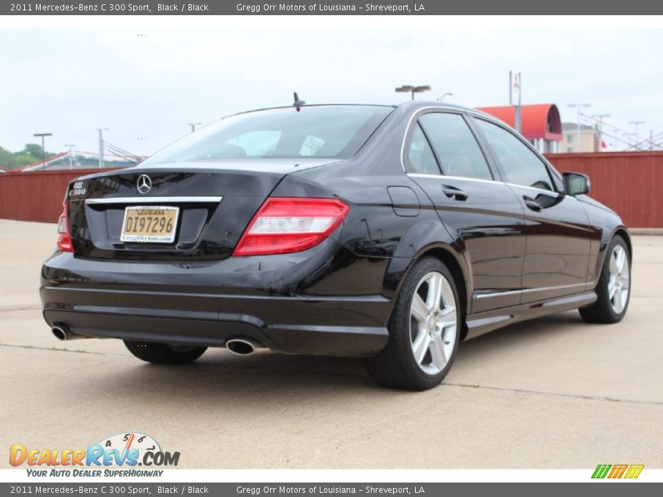 2011 Mercedes-Benz C 300 Sport Black / Black Photo #4