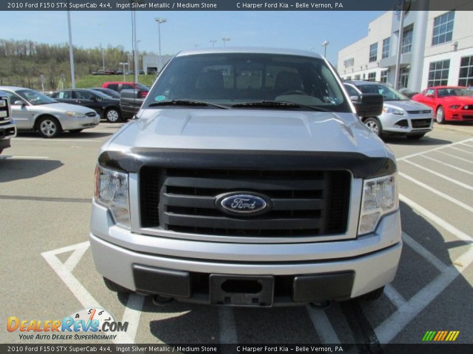 2010 Ford F150 STX SuperCab 4x4 Ingot Silver Metallic / Medium Stone Photo #3