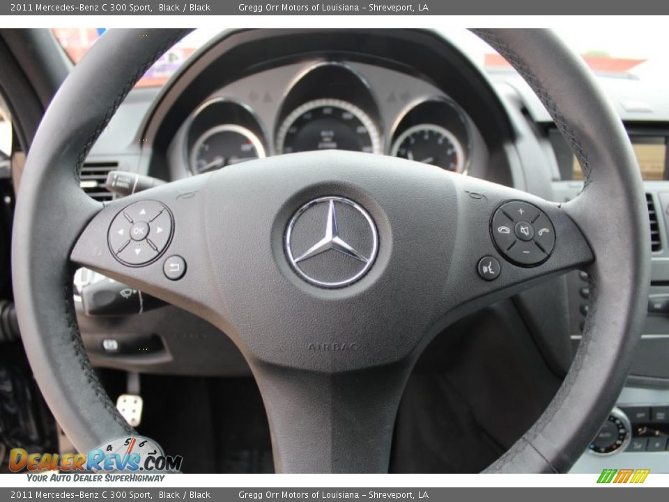 2011 Mercedes-Benz C 300 Sport Steering Wheel Photo #14