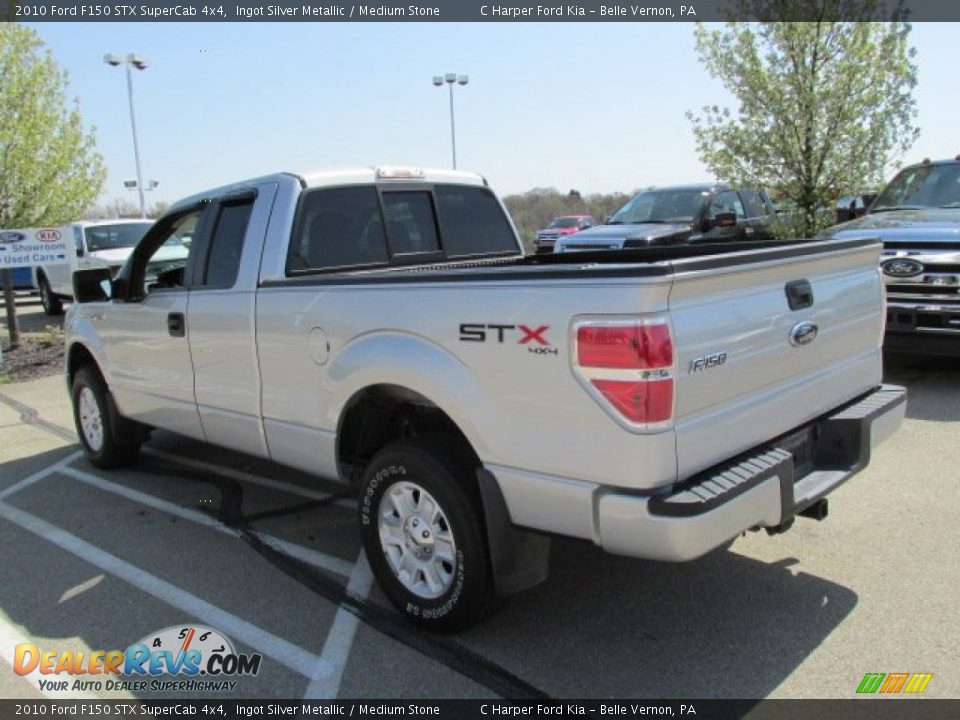 2010 Ford F150 STX SuperCab 4x4 Ingot Silver Metallic / Medium Stone Photo #6