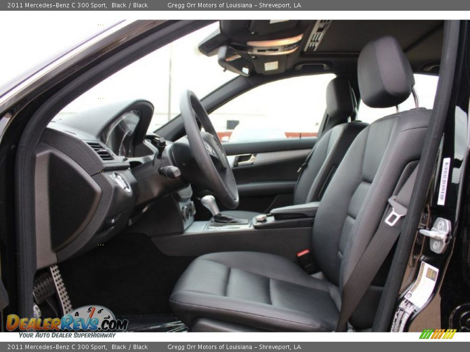 Black Interior - 2011 Mercedes-Benz C 300 Sport Photo #16