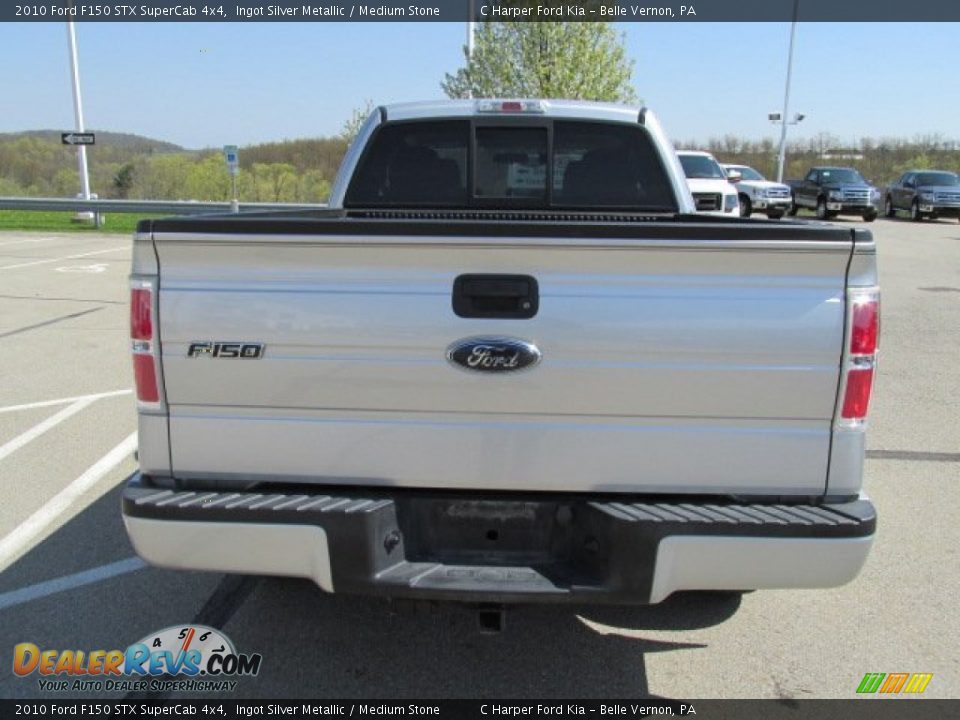 2010 Ford F150 STX SuperCab 4x4 Ingot Silver Metallic / Medium Stone Photo #7
