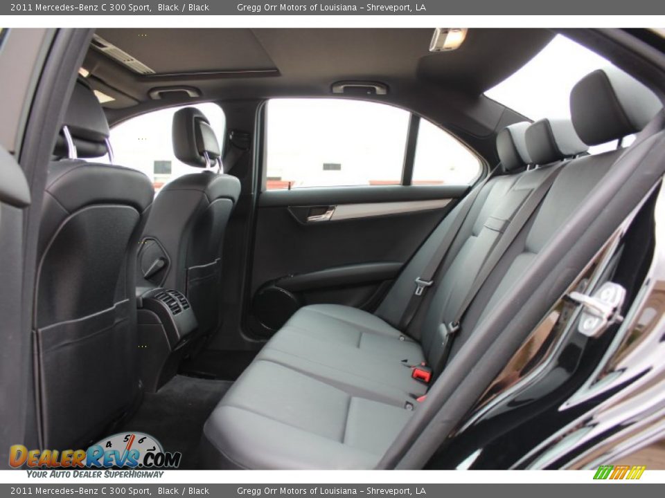 Rear Seat of 2011 Mercedes-Benz C 300 Sport Photo #20
