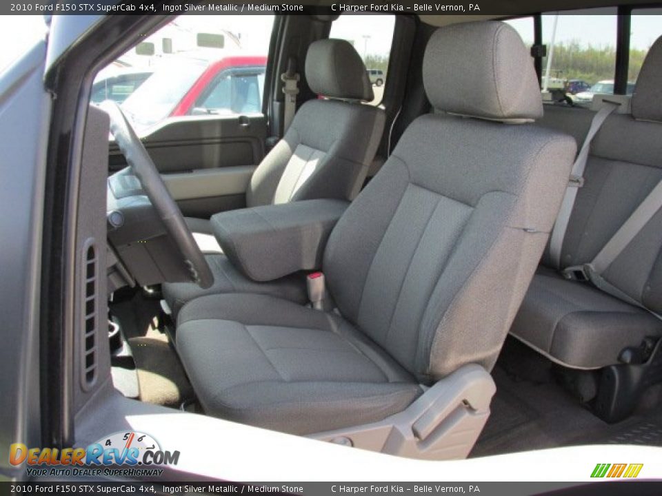2010 Ford F150 STX SuperCab 4x4 Ingot Silver Metallic / Medium Stone Photo #13