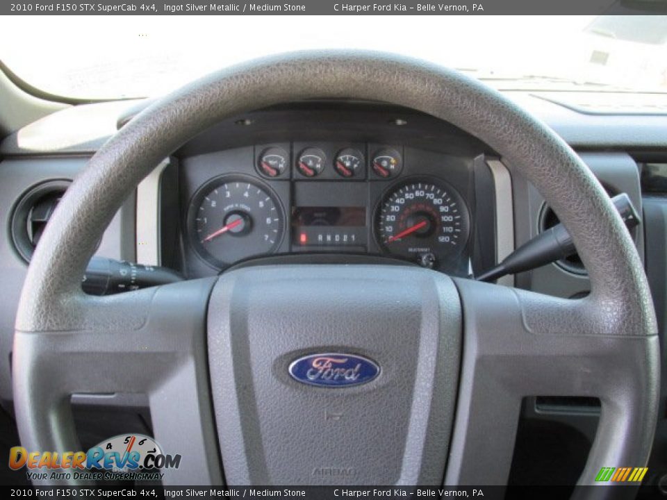 2010 Ford F150 STX SuperCab 4x4 Ingot Silver Metallic / Medium Stone Photo #20