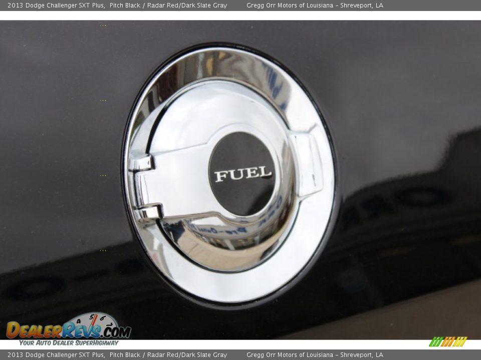 2013 Dodge Challenger SXT Plus Pitch Black / Radar Red/Dark Slate Gray Photo #9