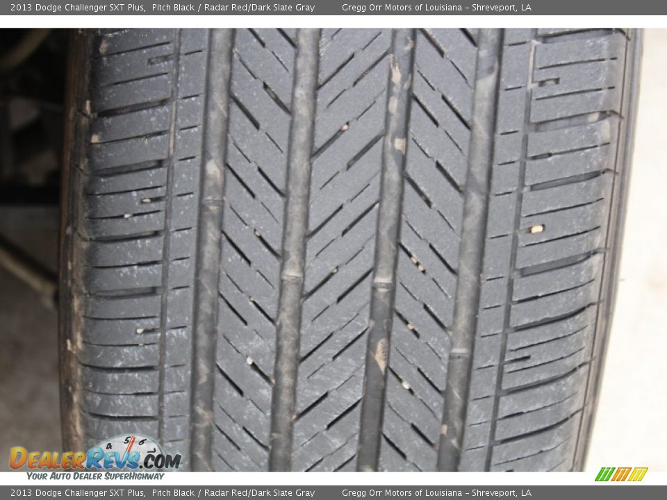 2013 Dodge Challenger SXT Plus Pitch Black / Radar Red/Dark Slate Gray Photo #12