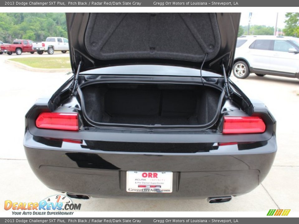 2013 Dodge Challenger SXT Plus Pitch Black / Radar Red/Dark Slate Gray Photo #21