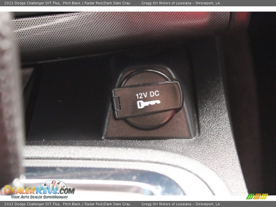 2013 Dodge Challenger SXT Plus Pitch Black / Radar Red/Dark Slate Gray Photo #26