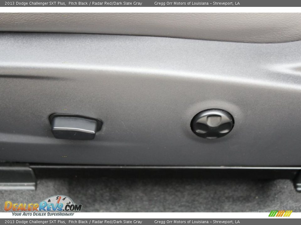2013 Dodge Challenger SXT Plus Pitch Black / Radar Red/Dark Slate Gray Photo #28
