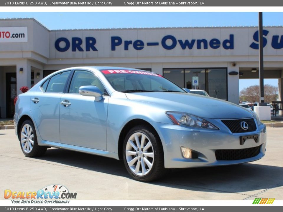 2010 Lexus IS 250 AWD Breakwater Blue Metallic / Light Gray Photo #1