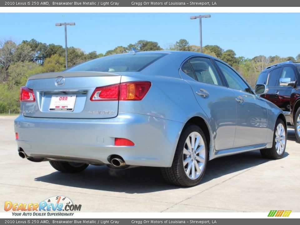 2010 Lexus IS 250 AWD Breakwater Blue Metallic / Light Gray Photo #4