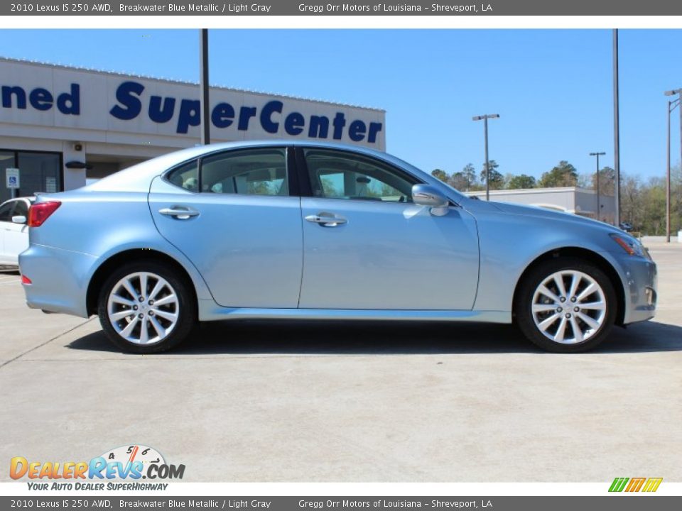2010 Lexus IS 250 AWD Breakwater Blue Metallic / Light Gray Photo #6