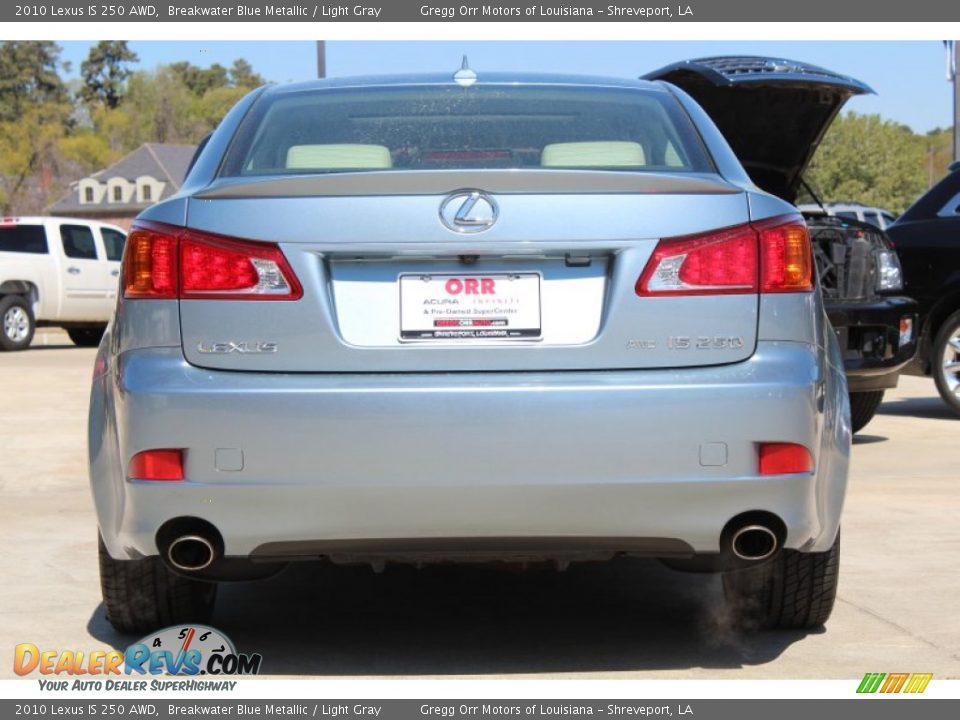 2010 Lexus IS 250 AWD Breakwater Blue Metallic / Light Gray Photo #8