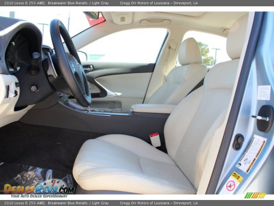 Light Gray Interior - 2010 Lexus IS 250 AWD Photo #15