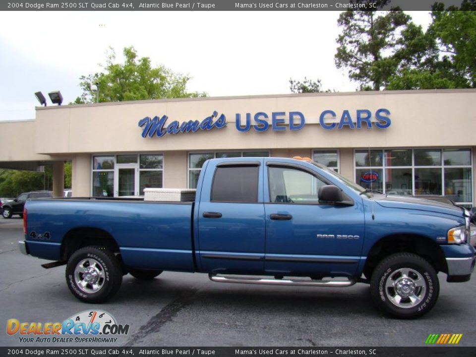 2004 Dodge Ram 2500 SLT Quad Cab 4x4 Atlantic Blue Pearl / Taupe Photo #1