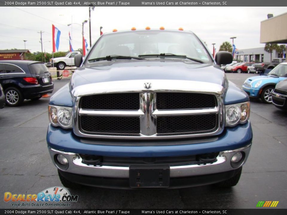 2004 Dodge Ram 2500 SLT Quad Cab 4x4 Atlantic Blue Pearl / Taupe Photo #3