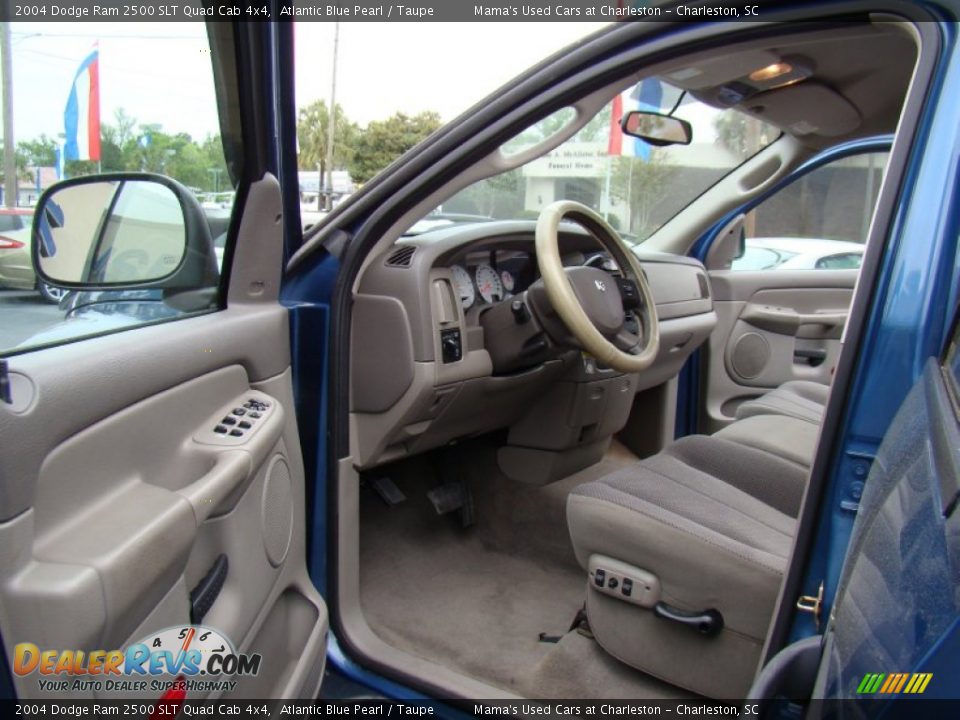 2004 Dodge Ram 2500 SLT Quad Cab 4x4 Atlantic Blue Pearl / Taupe Photo #9