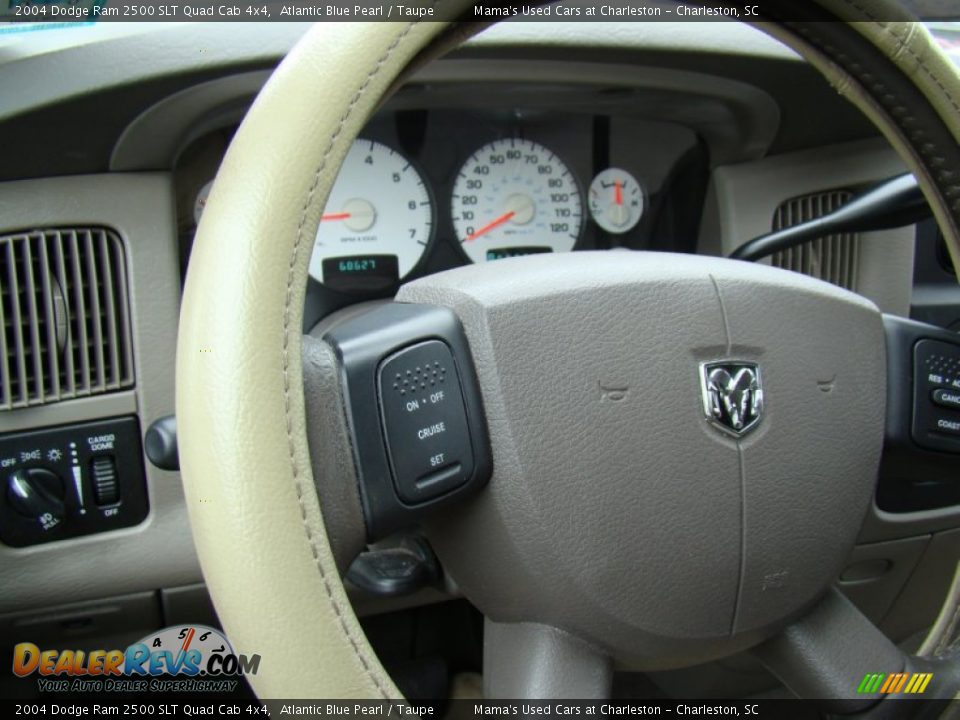 2004 Dodge Ram 2500 SLT Quad Cab 4x4 Atlantic Blue Pearl / Taupe Photo #18