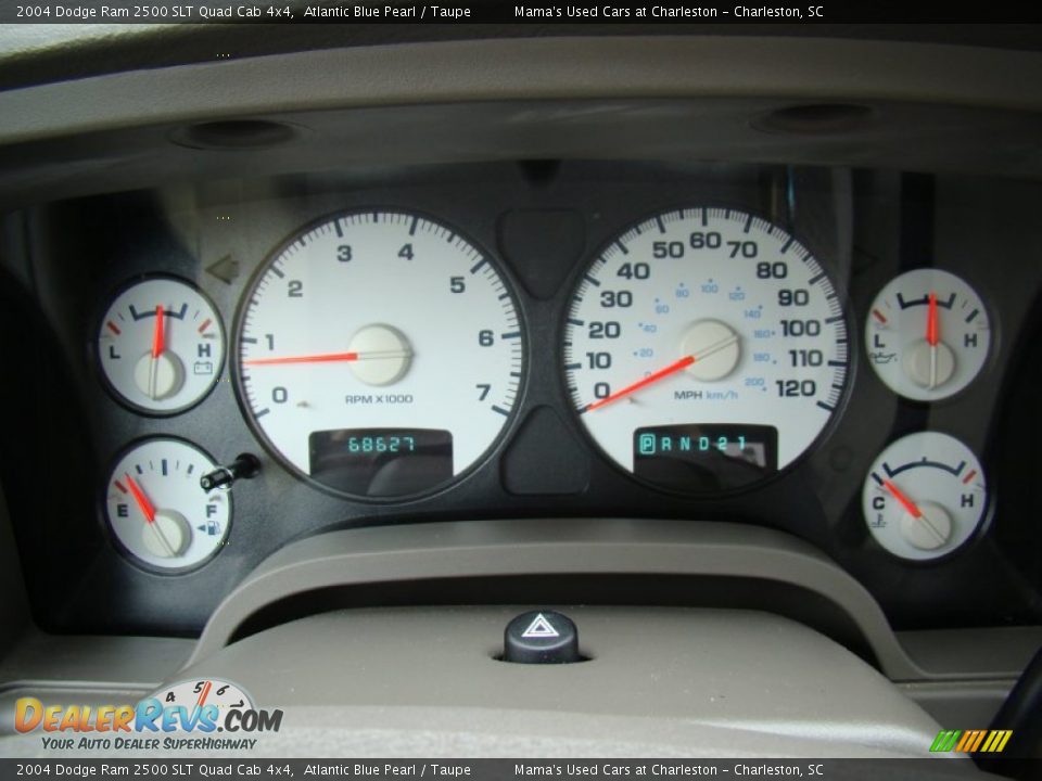 2004 Dodge Ram 2500 SLT Quad Cab 4x4 Atlantic Blue Pearl / Taupe Photo #20