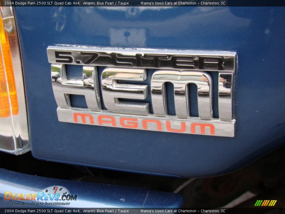 2004 Dodge Ram 2500 SLT Quad Cab 4x4 Atlantic Blue Pearl / Taupe Photo #32