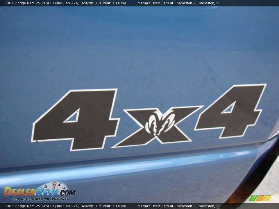 2004 Dodge Ram 2500 SLT Quad Cab 4x4 Atlantic Blue Pearl / Taupe Photo #33