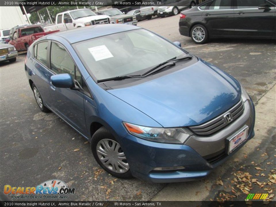 2010 Honda Insight Hybrid LX Atomic Blue Metallic / Gray Photo #1