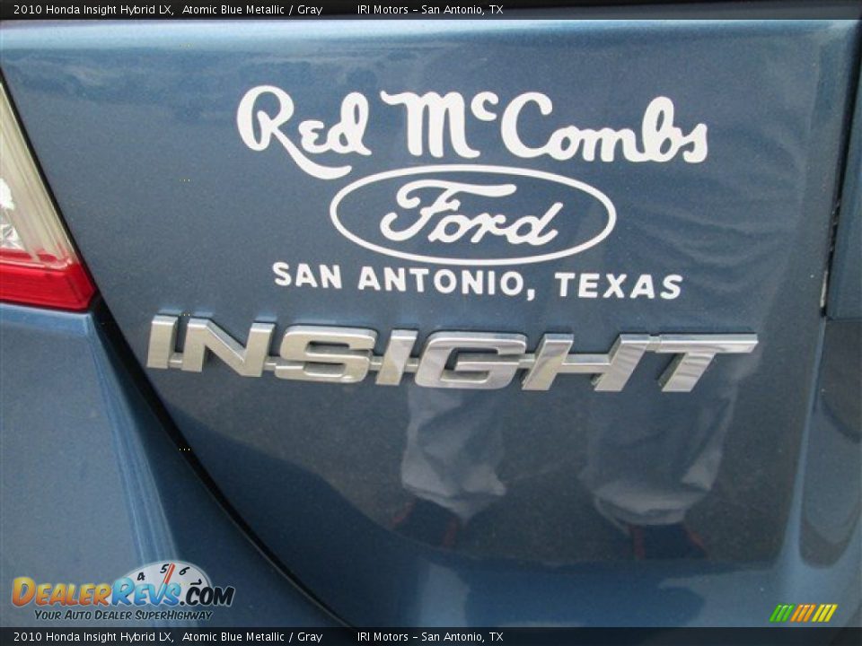 2010 Honda Insight Hybrid LX Atomic Blue Metallic / Gray Photo #2