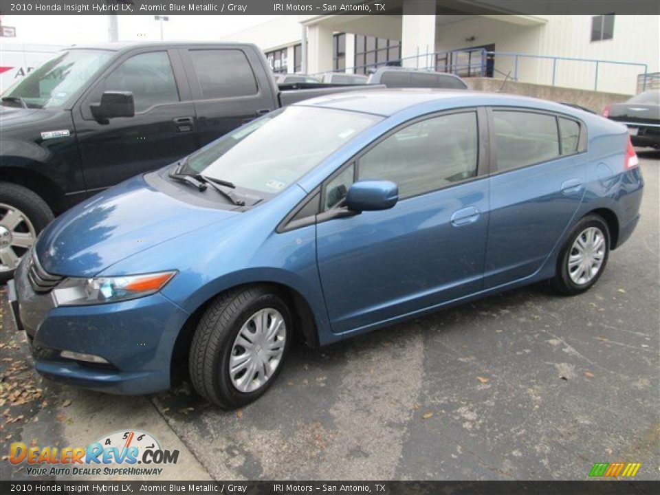2010 Honda Insight Hybrid LX Atomic Blue Metallic / Gray Photo #4