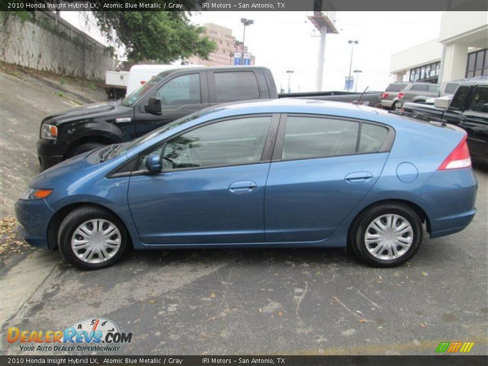 2010 Honda Insight Hybrid LX Atomic Blue Metallic / Gray Photo #5