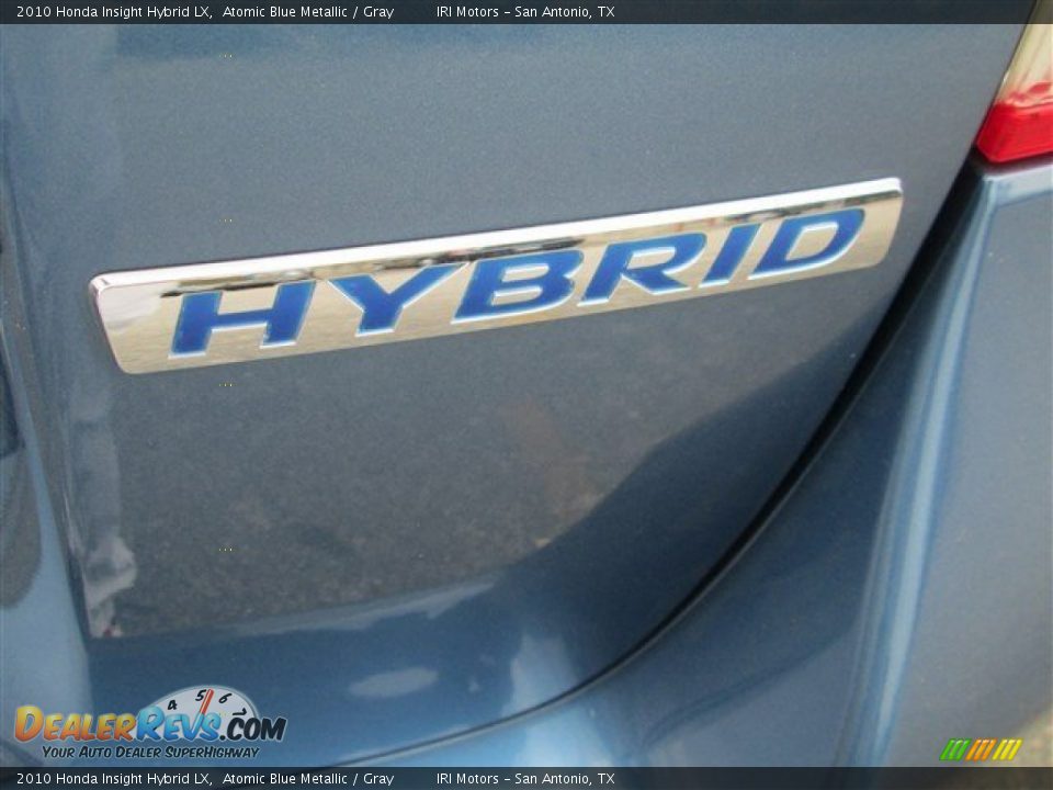 2010 Honda Insight Hybrid LX Atomic Blue Metallic / Gray Photo #7
