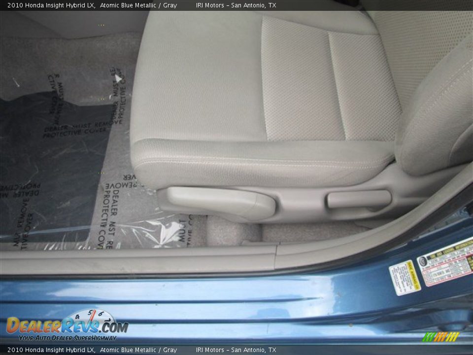 2010 Honda Insight Hybrid LX Atomic Blue Metallic / Gray Photo #9