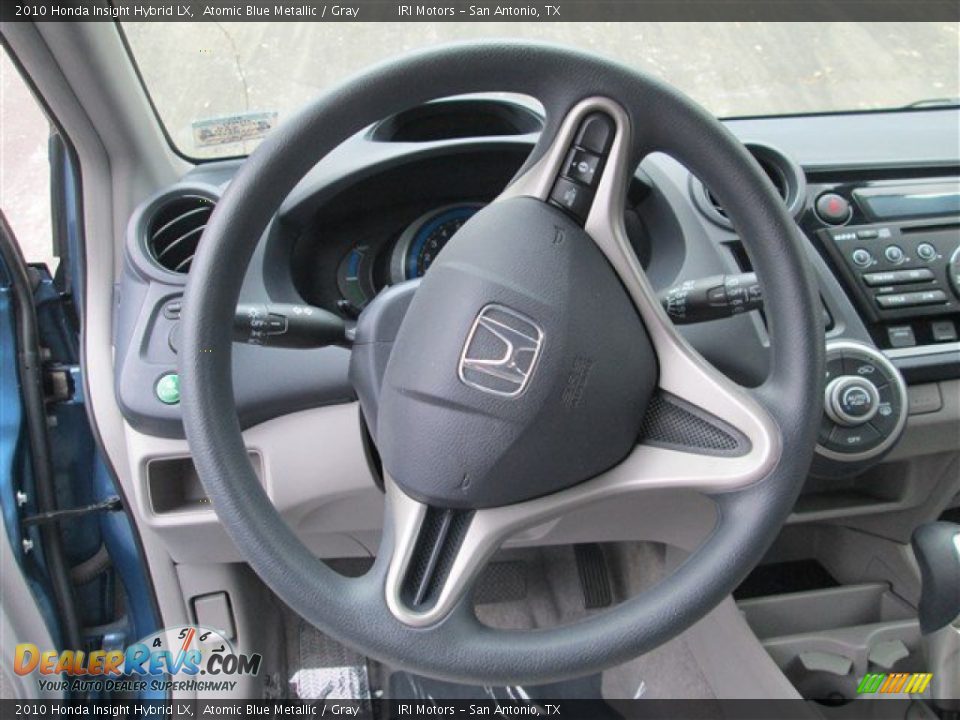 2010 Honda Insight Hybrid LX Atomic Blue Metallic / Gray Photo #13