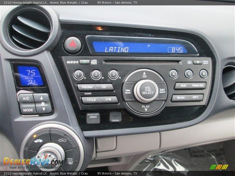 2010 Honda Insight Hybrid LX Atomic Blue Metallic / Gray Photo #19