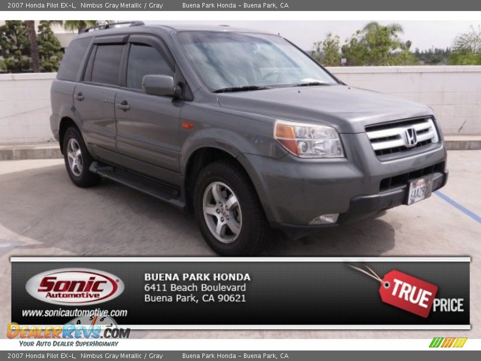 2007 Honda Pilot EX-L Nimbus Gray Metallic / Gray Photo #1