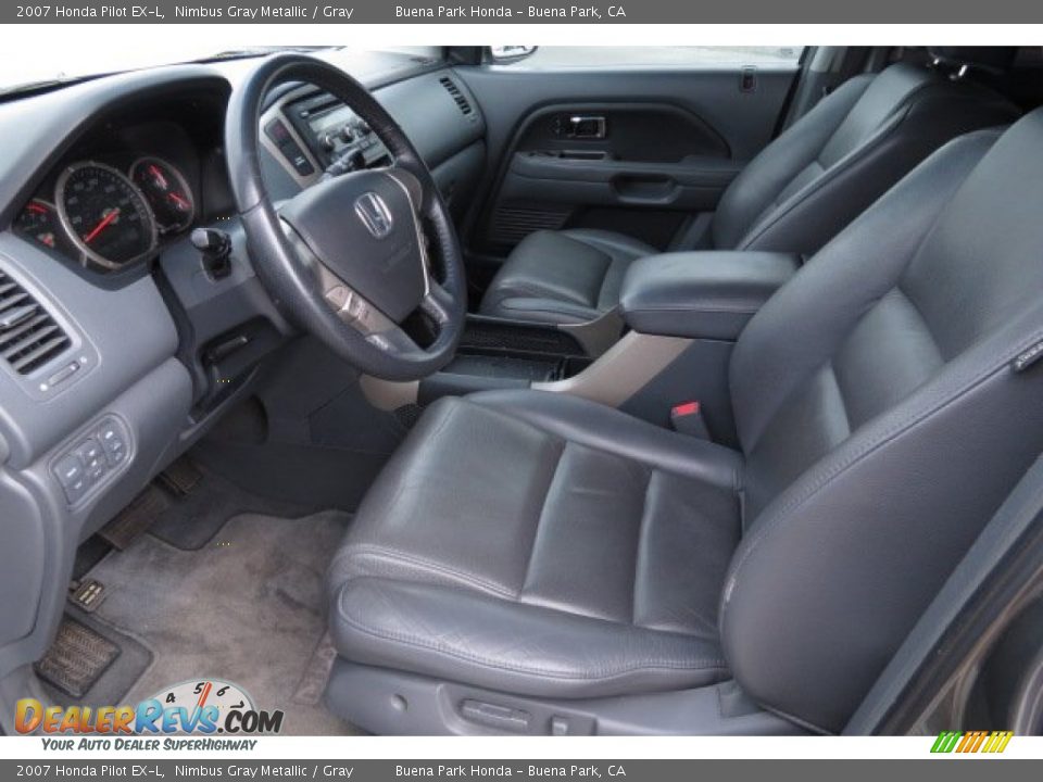 2007 Honda Pilot EX-L Nimbus Gray Metallic / Gray Photo #4