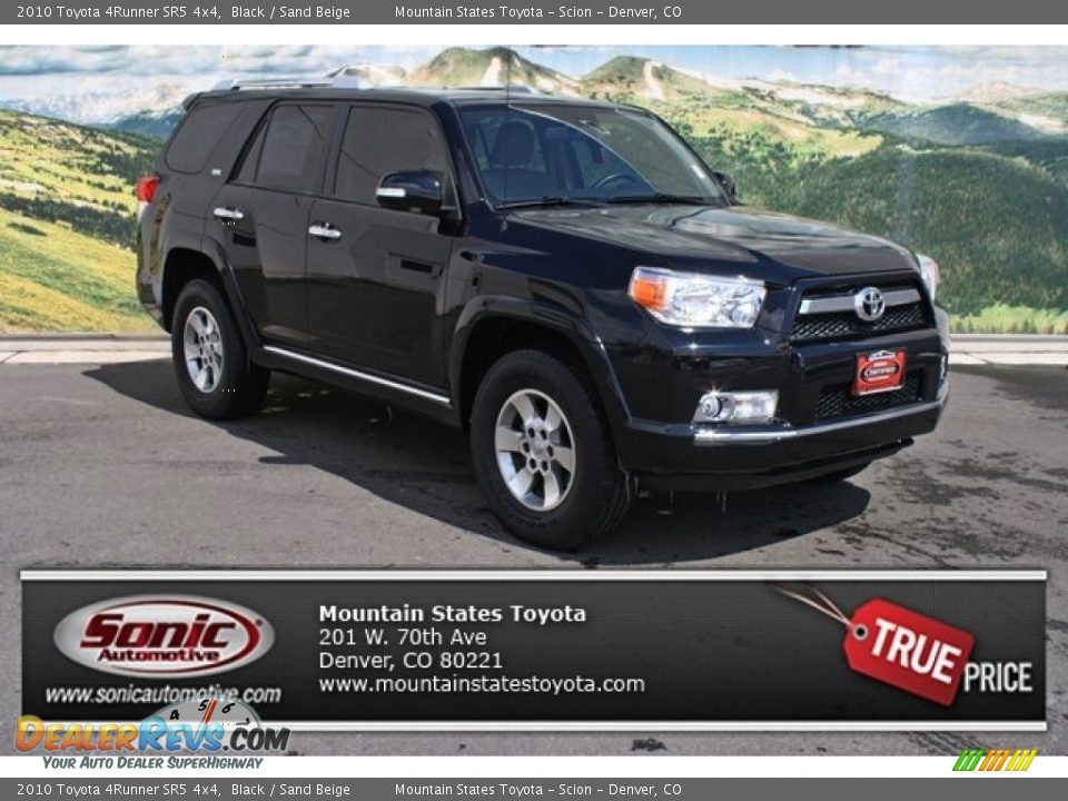 2010 Toyota 4Runner SR5 4x4 Black / Sand Beige Photo #1