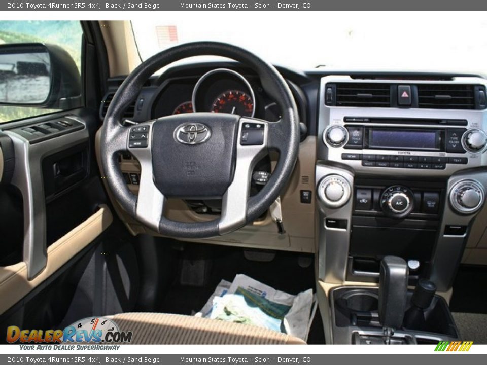 2010 Toyota 4Runner SR5 4x4 Black / Sand Beige Photo #12