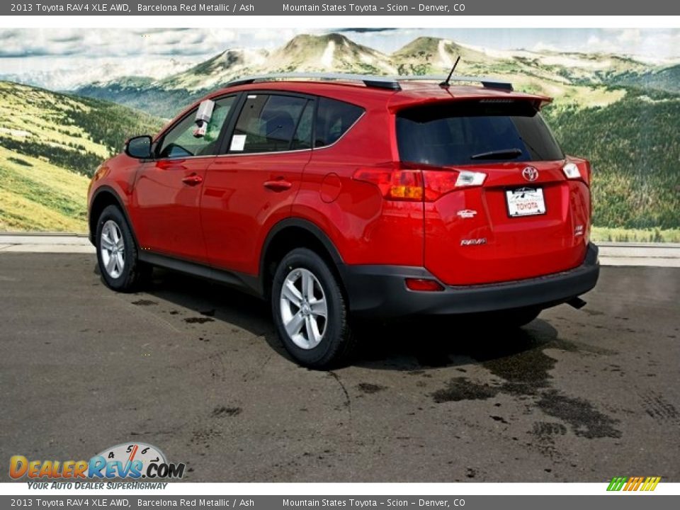 2013 Toyota RAV4 XLE AWD Barcelona Red Metallic / Ash Photo #2