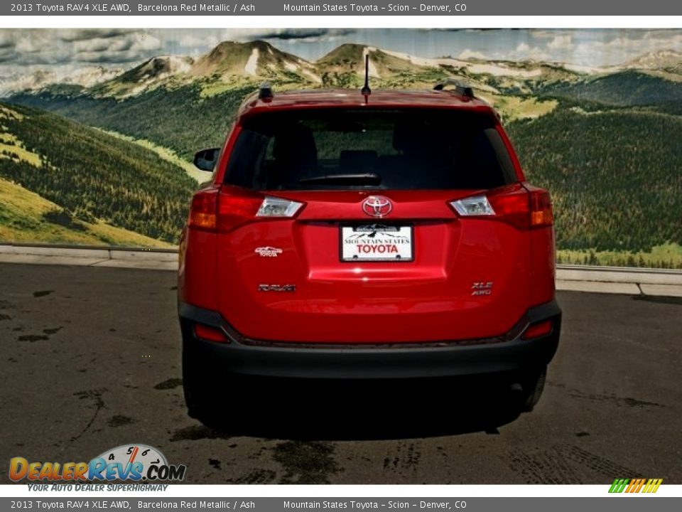 2013 Toyota RAV4 XLE AWD Barcelona Red Metallic / Ash Photo #4