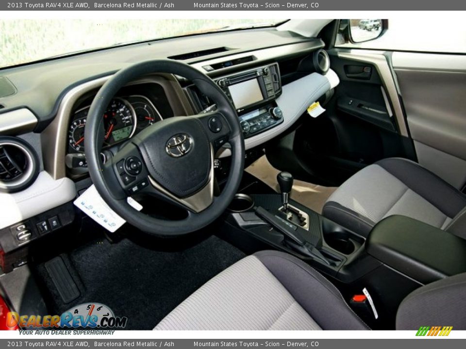 2013 Toyota RAV4 XLE AWD Barcelona Red Metallic / Ash Photo #5