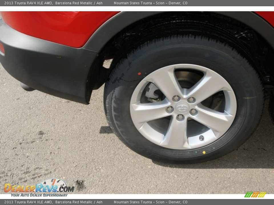 2013 Toyota RAV4 XLE AWD Barcelona Red Metallic / Ash Photo #9